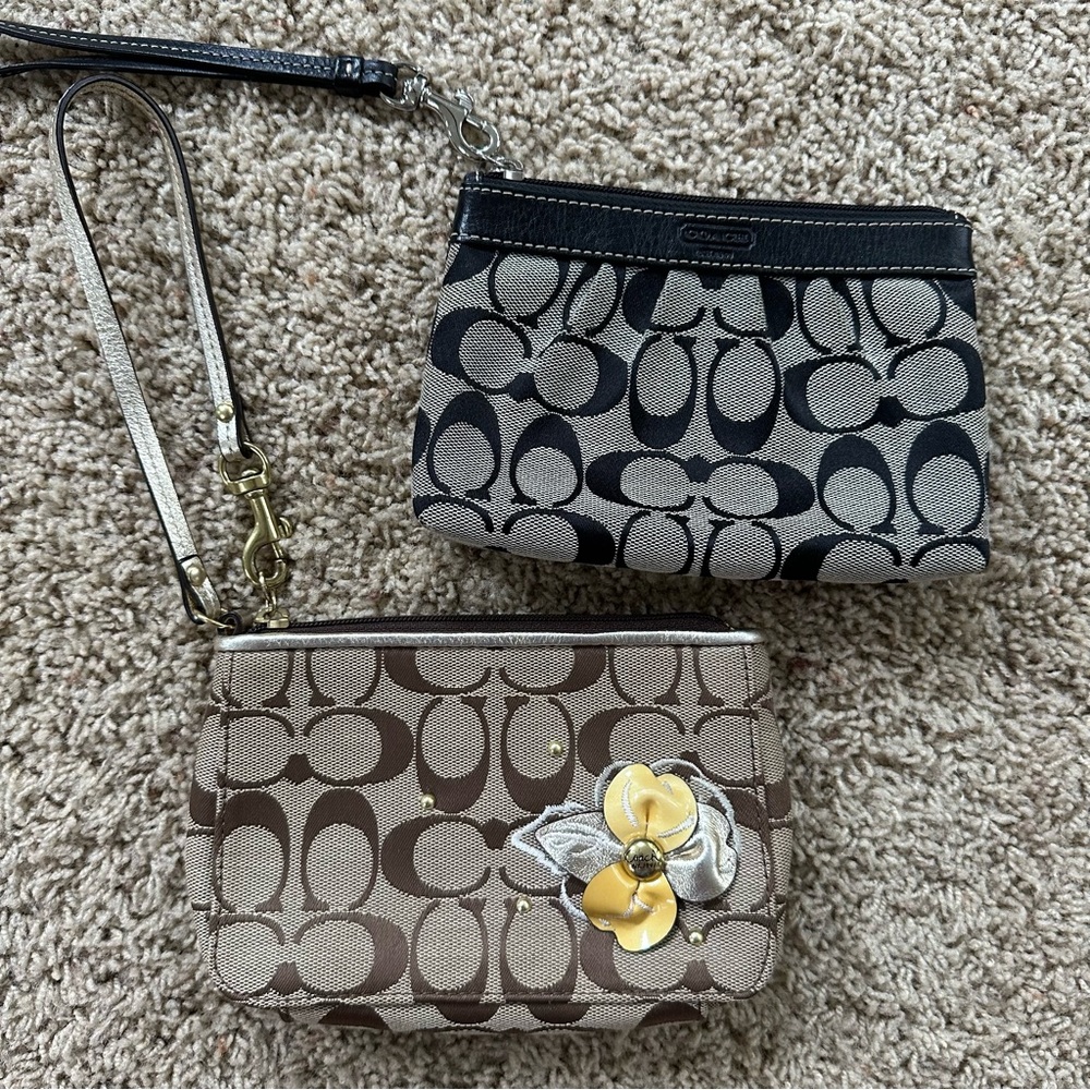 Set of 2 Coach Wristlets